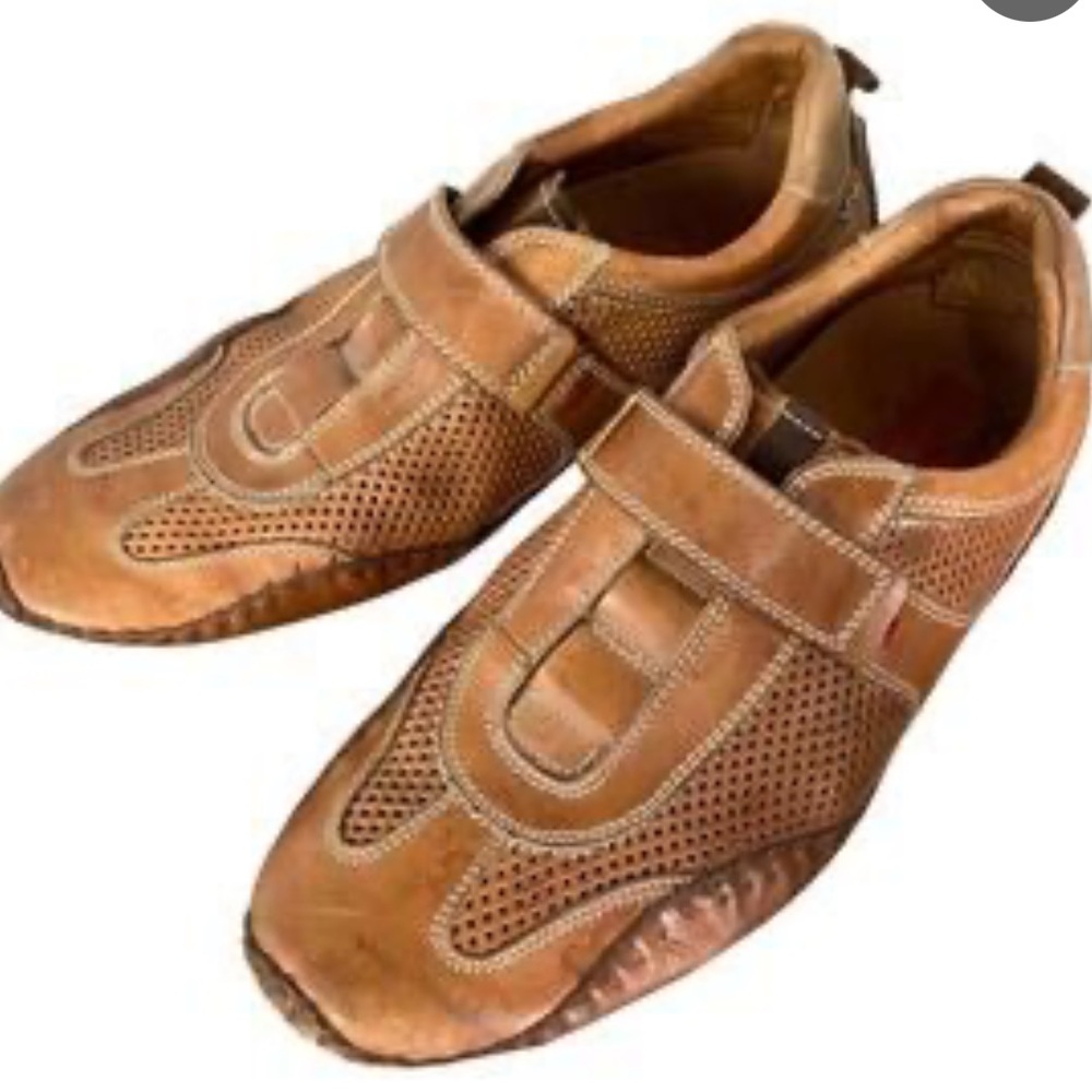 PIKOLINOS mens size 44 (10.5) tan oakford high end leather shoes